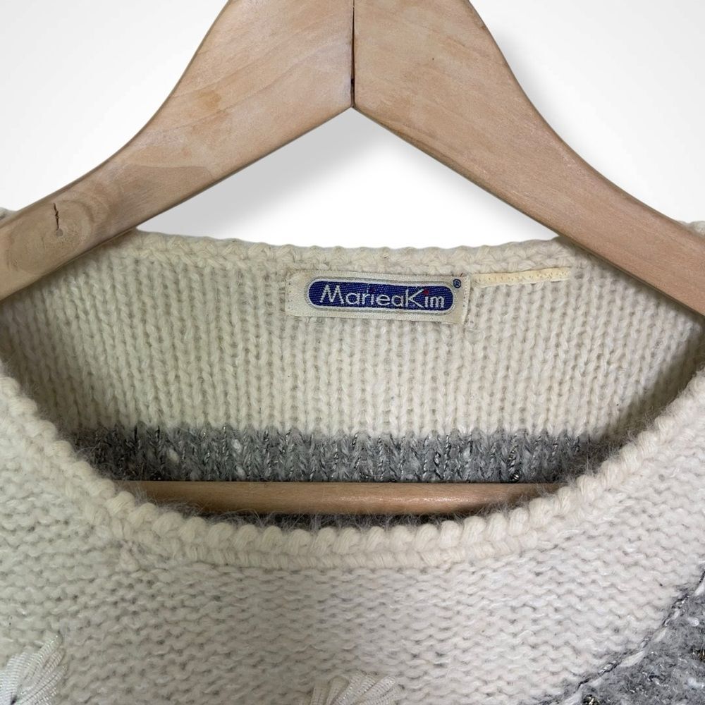 Mariea Kim Vintage '80s Mixed Media Art-to-Wear Sweater - Picture 8 of 11